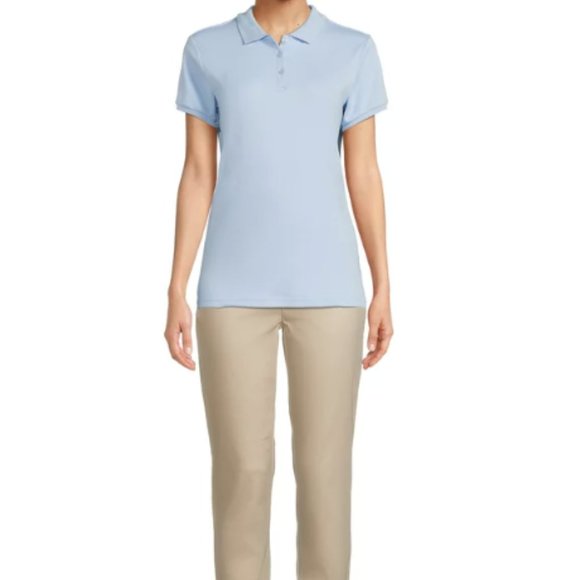 Wonder Nation Juniors School Uniform Polo Shirt with Short Sleeves - Picture 2 of 4